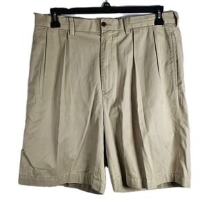 Polo Golf Ralph Lauren Fairway Cotton Chino Shorts Crest Pleated Front Size 34